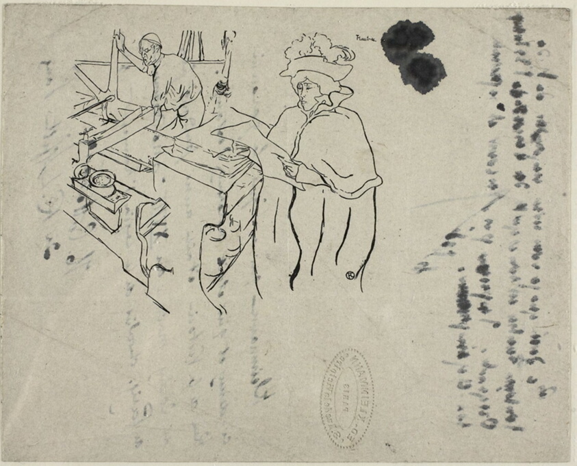 Cover of L'Estampe originale, with notes by Henri de Toulouse-Lautrec