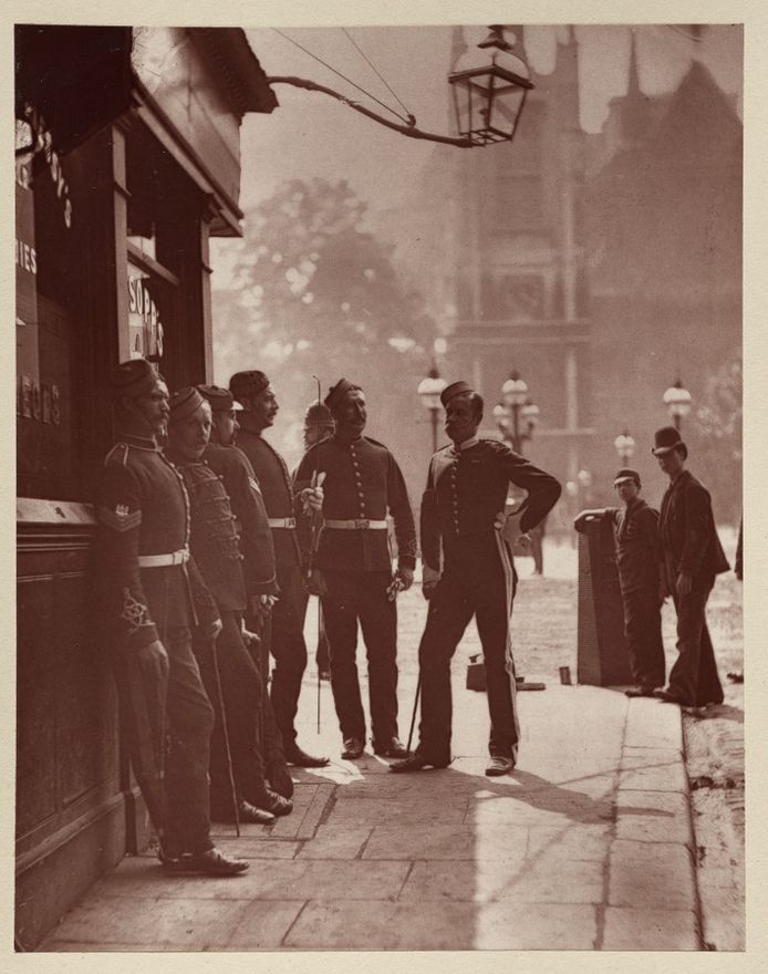 Recruiting Sergeants at Westminster by John Thomson