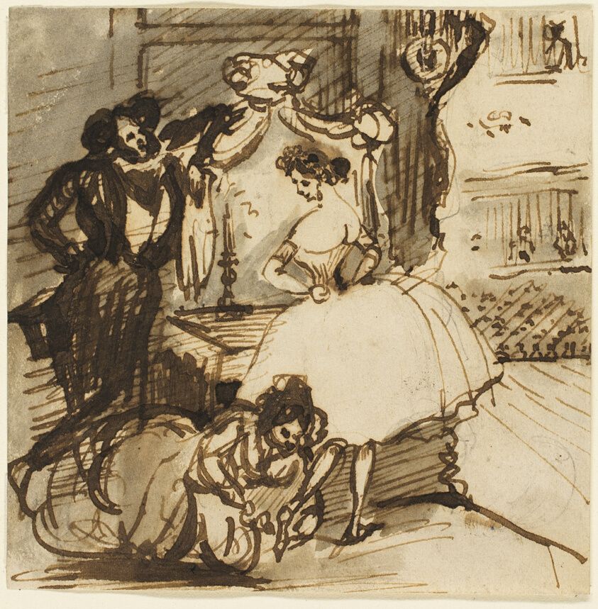 After the Ballet by Constantin Guys