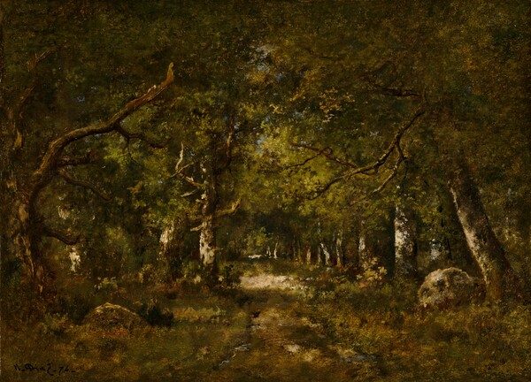 Forest Scene by Narcisse Diaz de la Peña