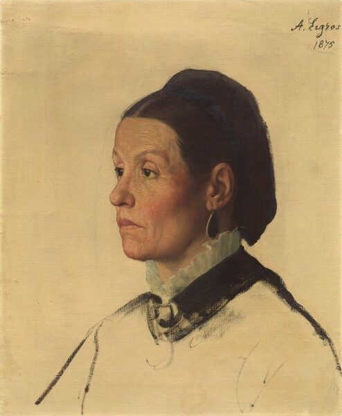Portrait of a Woman by Alphonse Legros